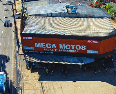 Fachada da Mega Motos Filial Djalma