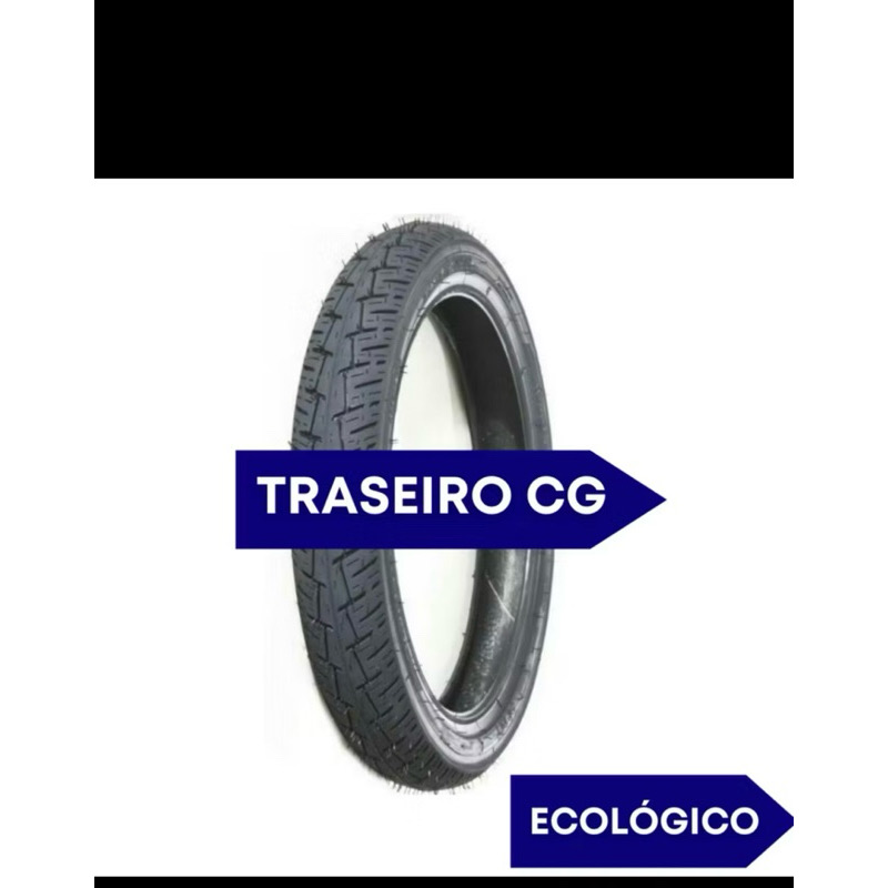 Pneu traseiro Titan/YBR 90/90-18 Marathon na Mega Motos em Manaus